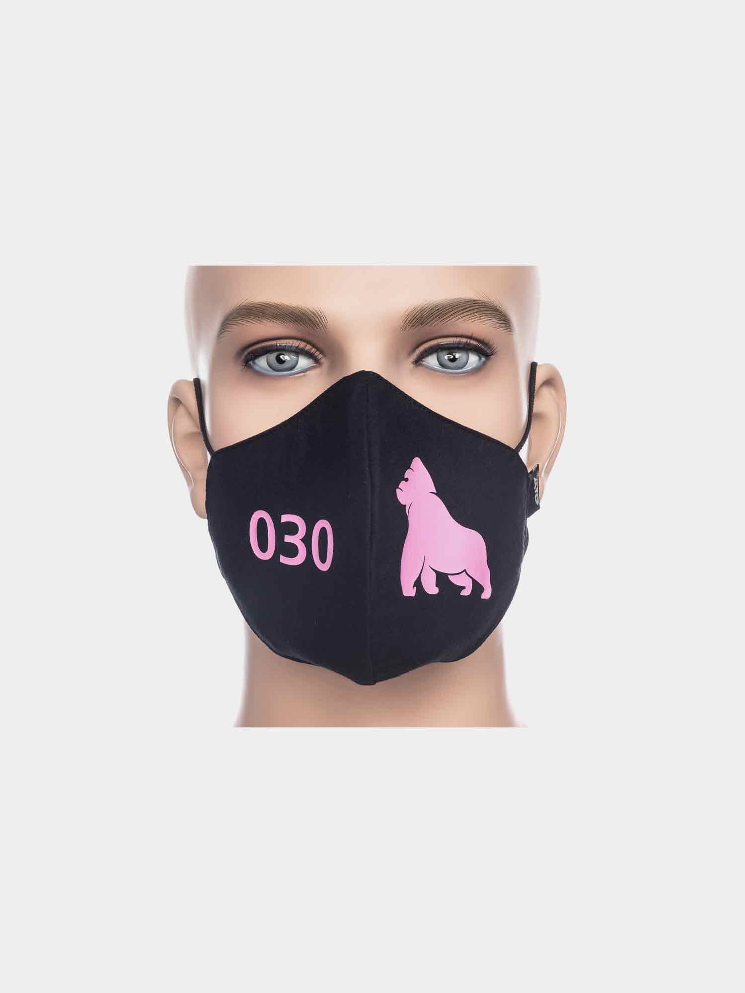 ATO Maske 030 Gorilla schwarz/pink