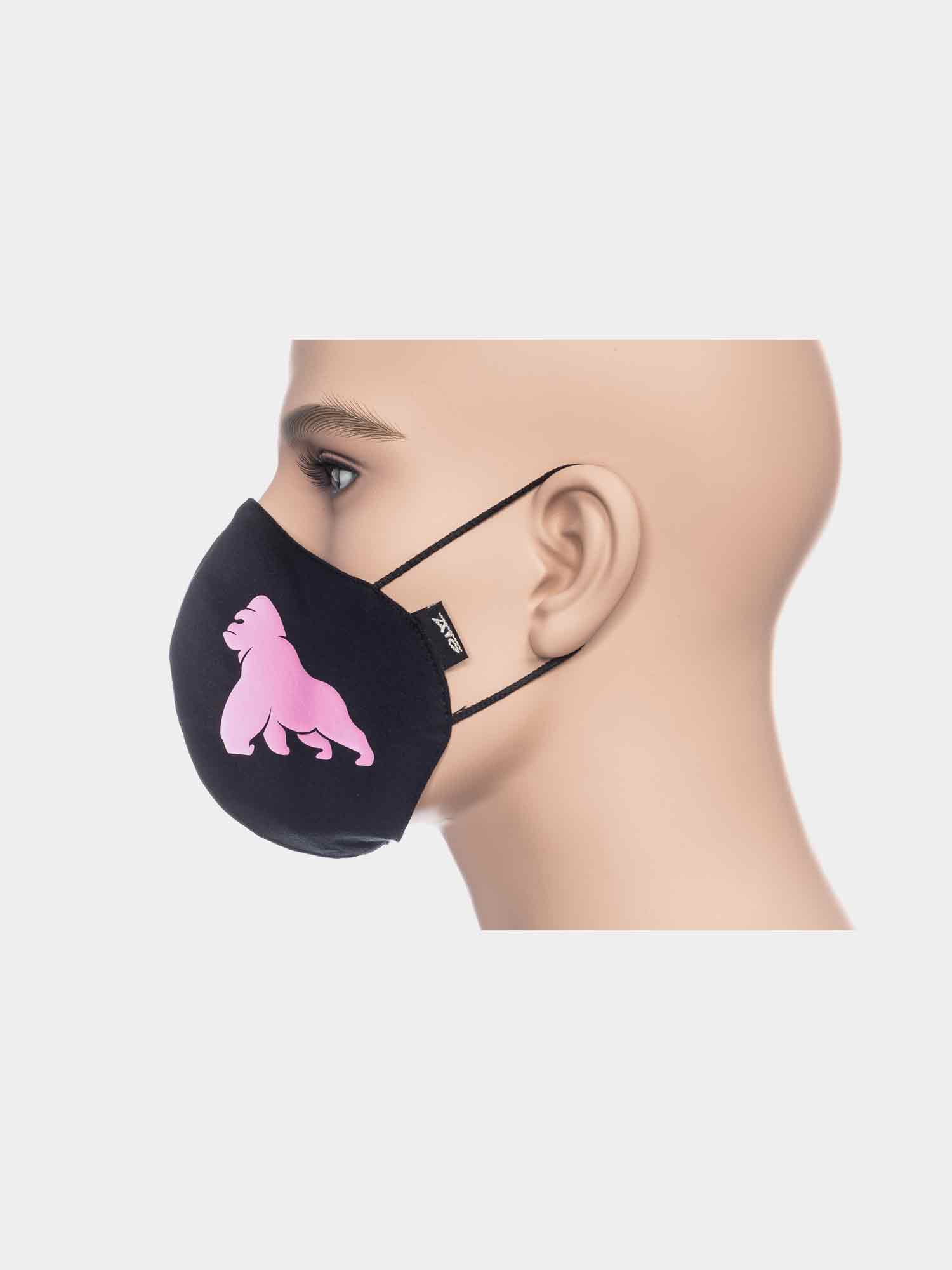 ATO Maske 030 Gorilla schwarz/pink