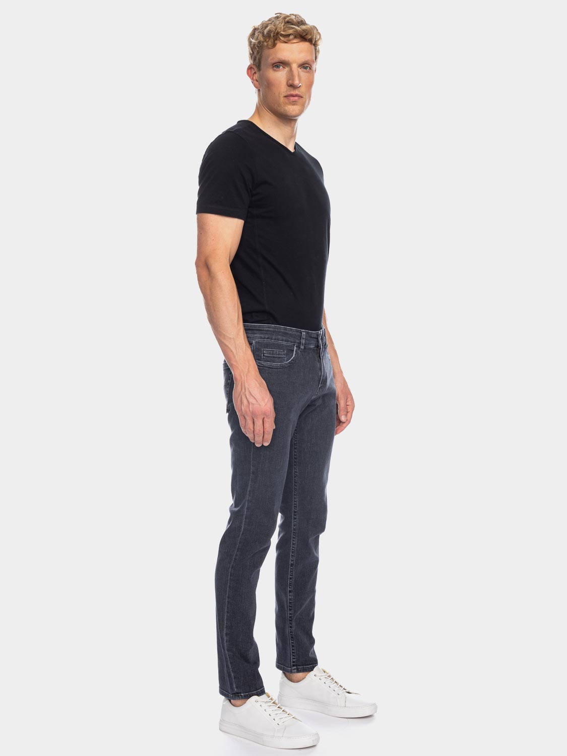 Jeans Slim Fred GOTS KR8855 BLK USD