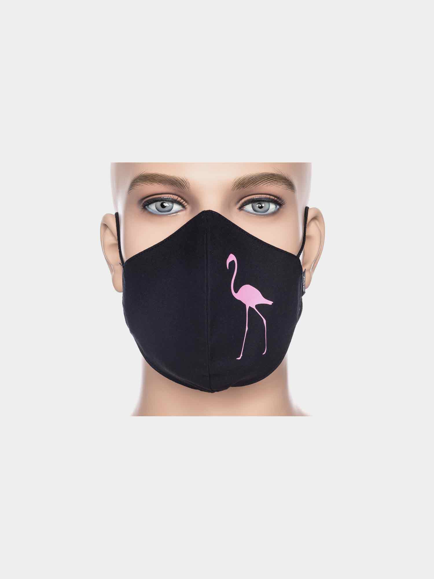 ATO Maske Flamingo schwarz/pink