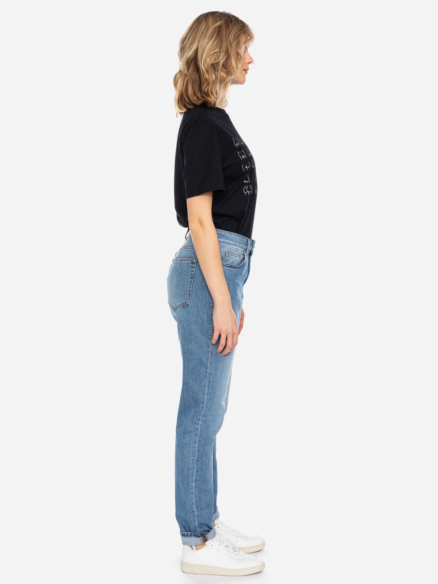 T-Shirt Maja GOTS Butts Line BLK Größe: XS Farbe: BLK