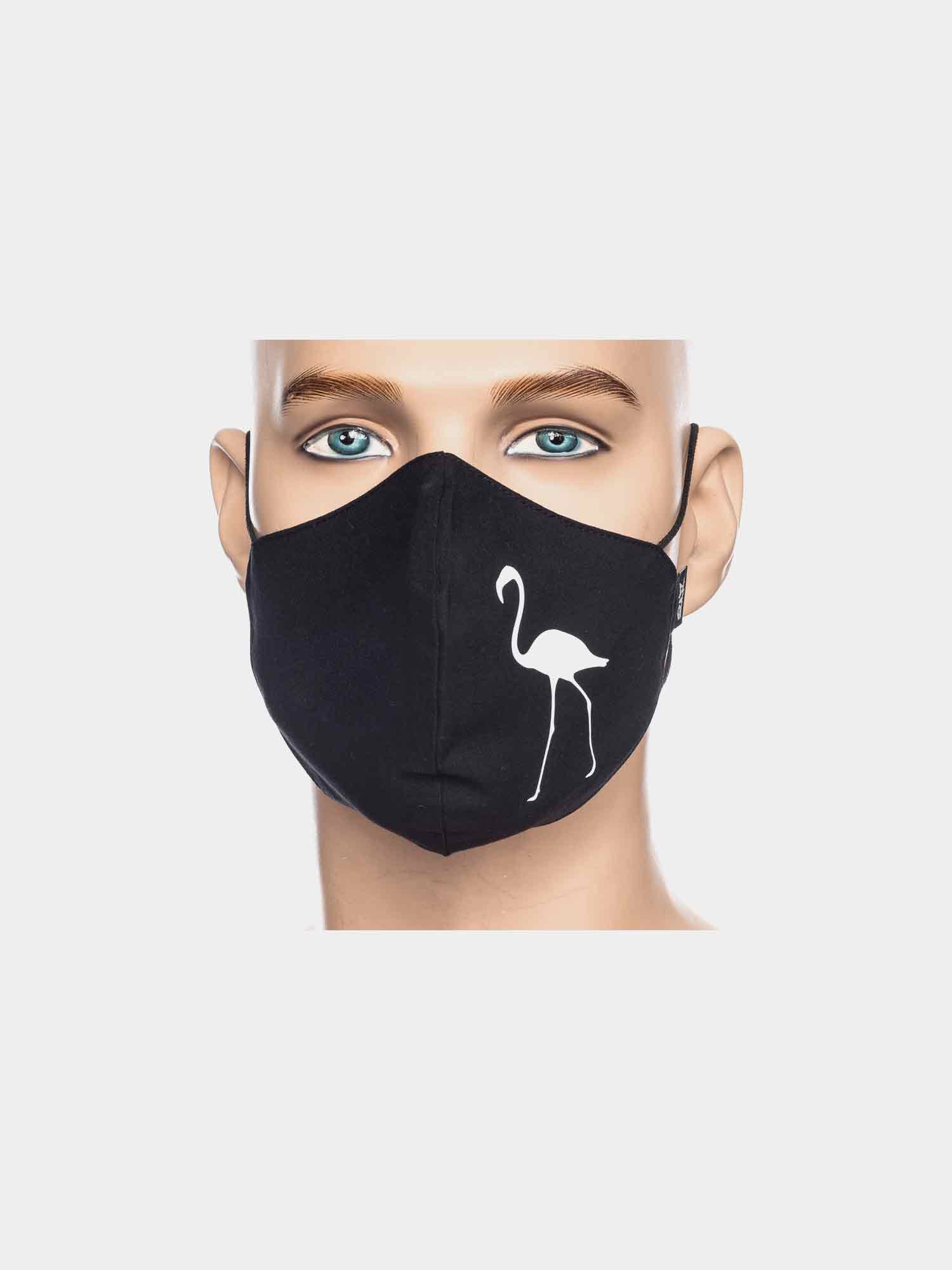 ATO Maske Flamingo schwarz/weiß