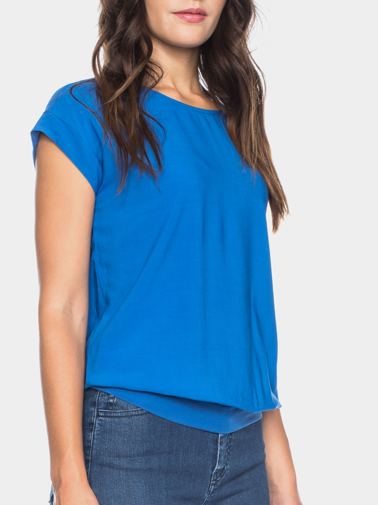 Leo - Lockeres Shirt aus Viskose in Blau, LENZING™ ECOVERO™