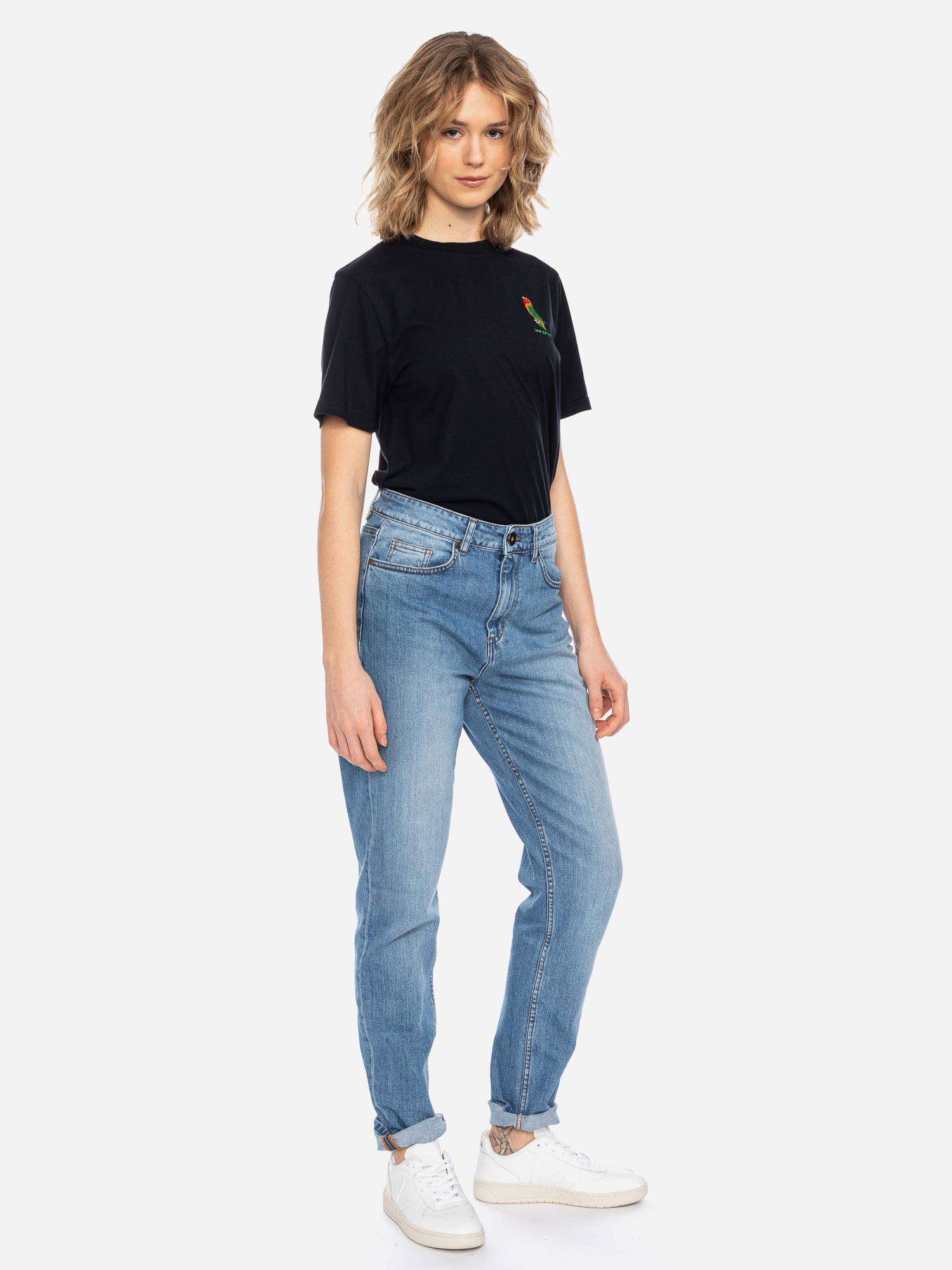 T-Shirt Maja Lovebird GOTS OC BLK Größe: XS Farbe: BLK